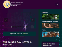 Tablet Screenshot of dunesresort.com